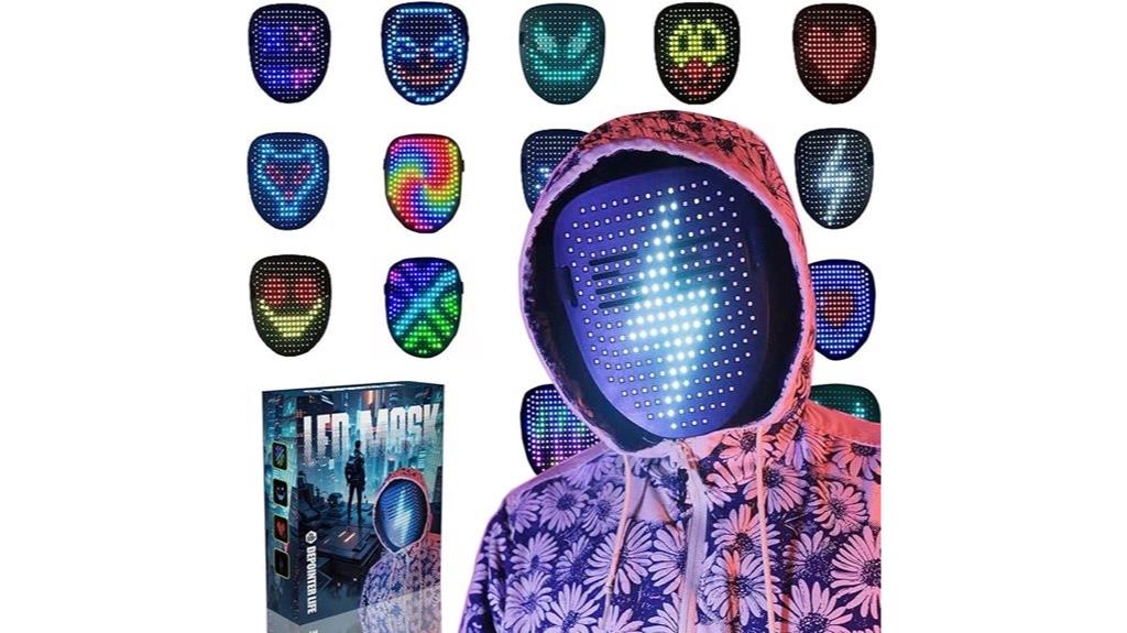 gesture sensing led mask