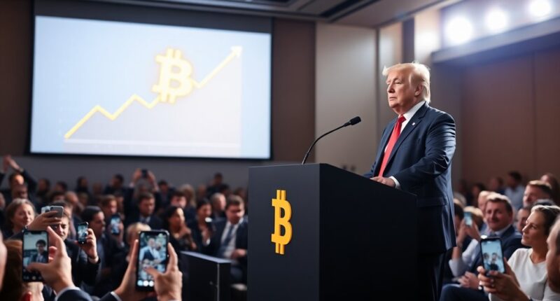 trump promotes bitcoin growth