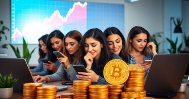 female investors boosting bitcoin