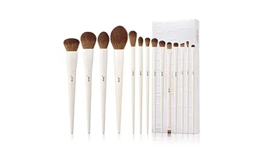 14 piece synthetic makeup brushes