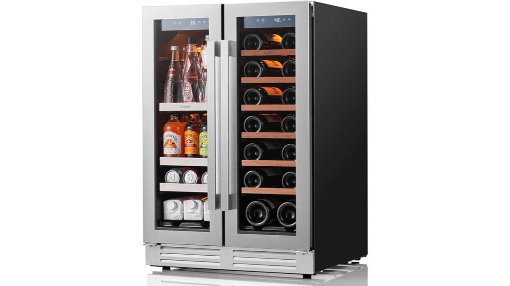 24 inch dual zone wine fridge