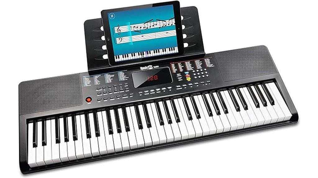 61 key keyboard with stand