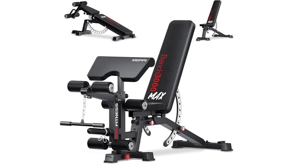 adjustable bench with leg