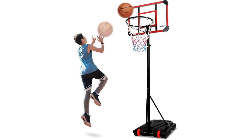 adjustable portable basketball hoop