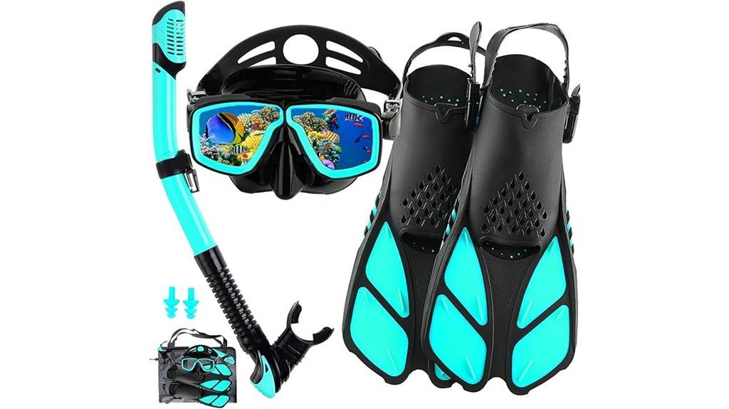 adult snorkeling fins gear