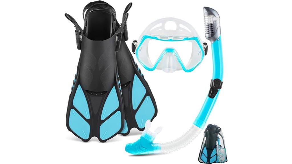 adult snorkeling gear set