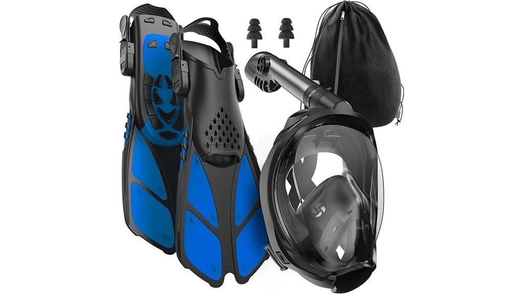 adult snorkeling gear set