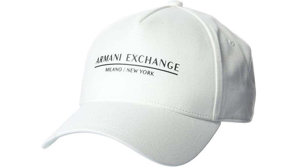 armani exchange logo cap