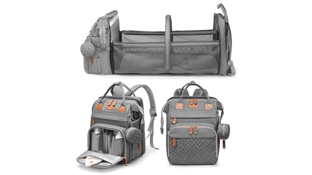 baby diaper bag with changing station