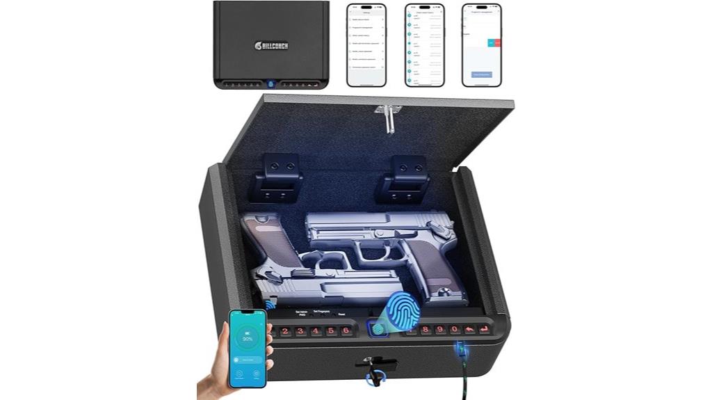 biometric handgun safe security