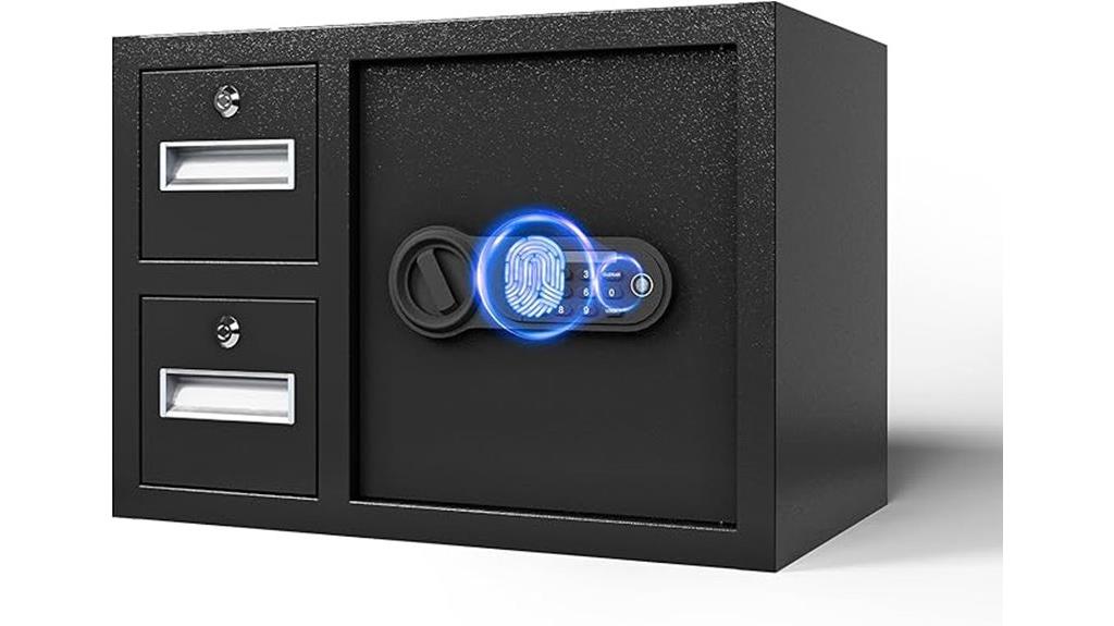 biometric safe with two drawers