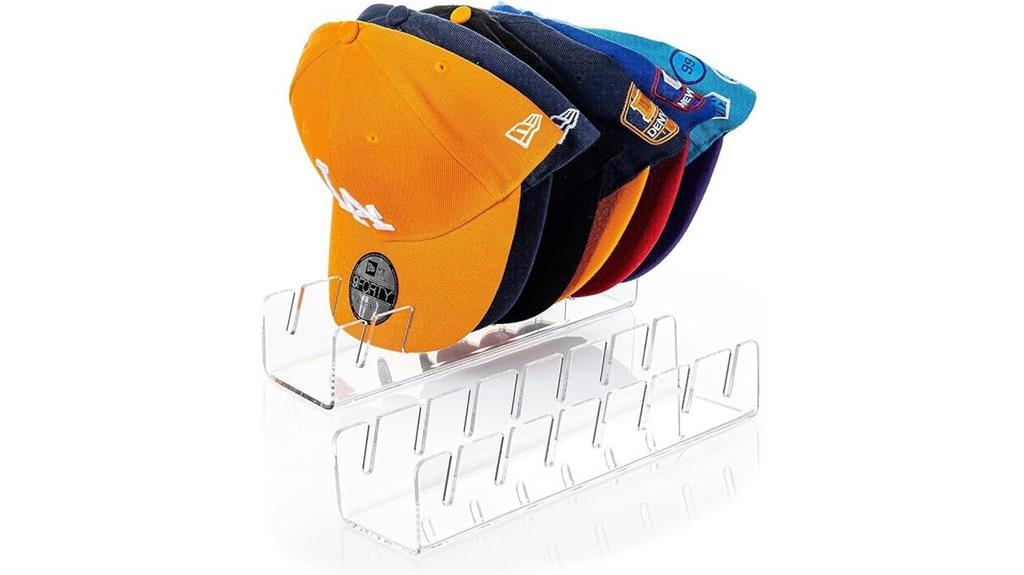 clear acrylic hat rack