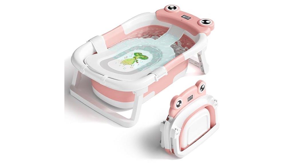collapsible infant bathtub features