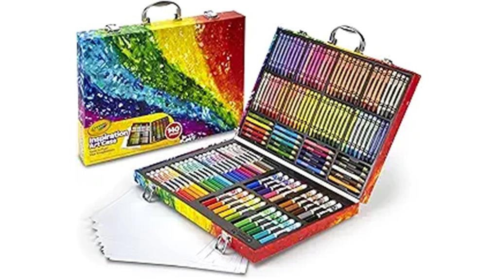 colorful 140 count art set
