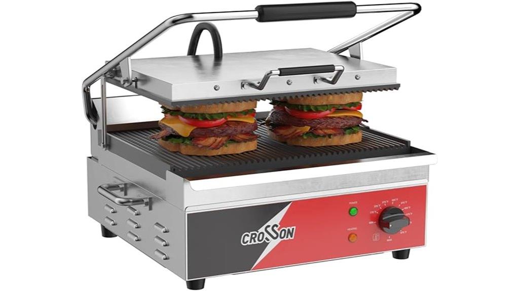 commercial electric panini grill