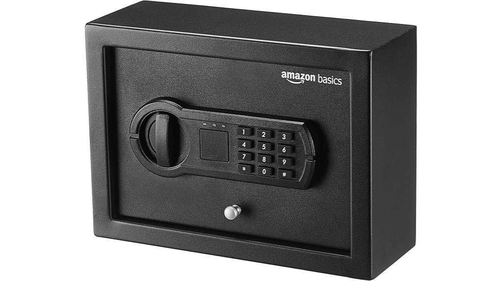 compact electronic safe with keypad