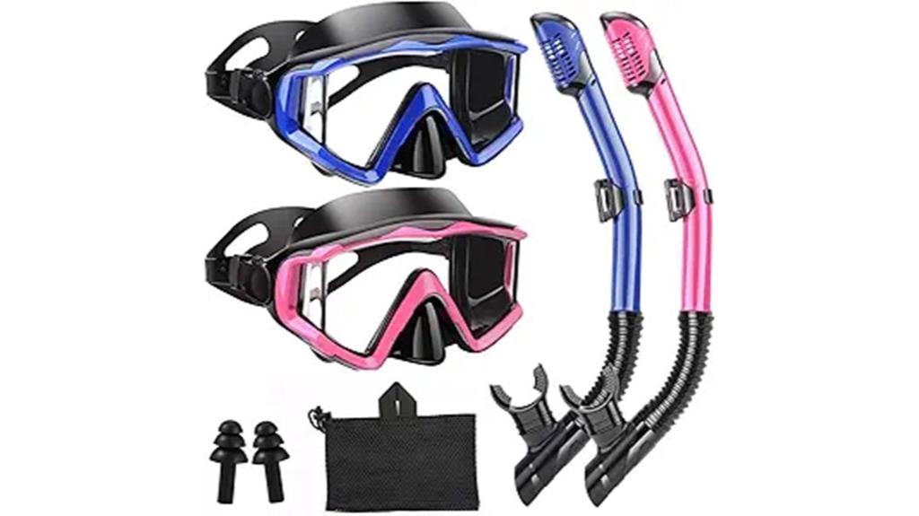 complete snorkeling gear set
