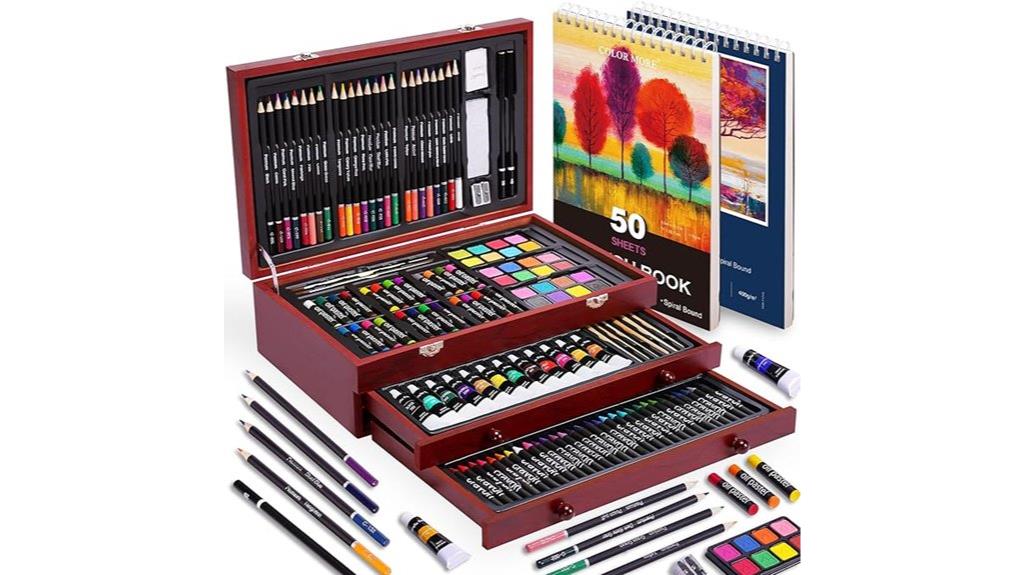 comprehensive art supplies kit