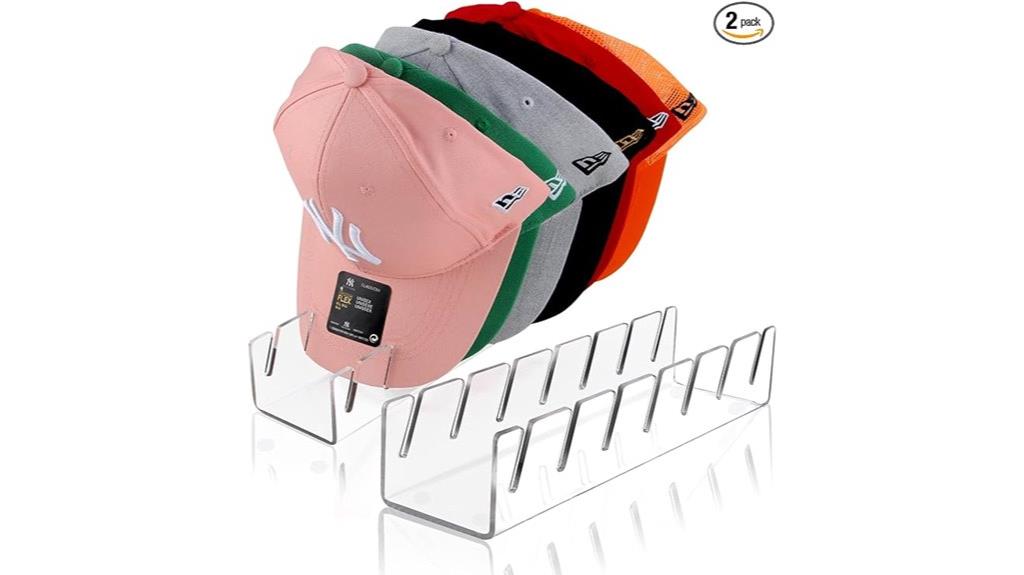 dual acrylic cap holders