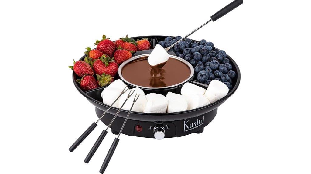 electric fondue pot set