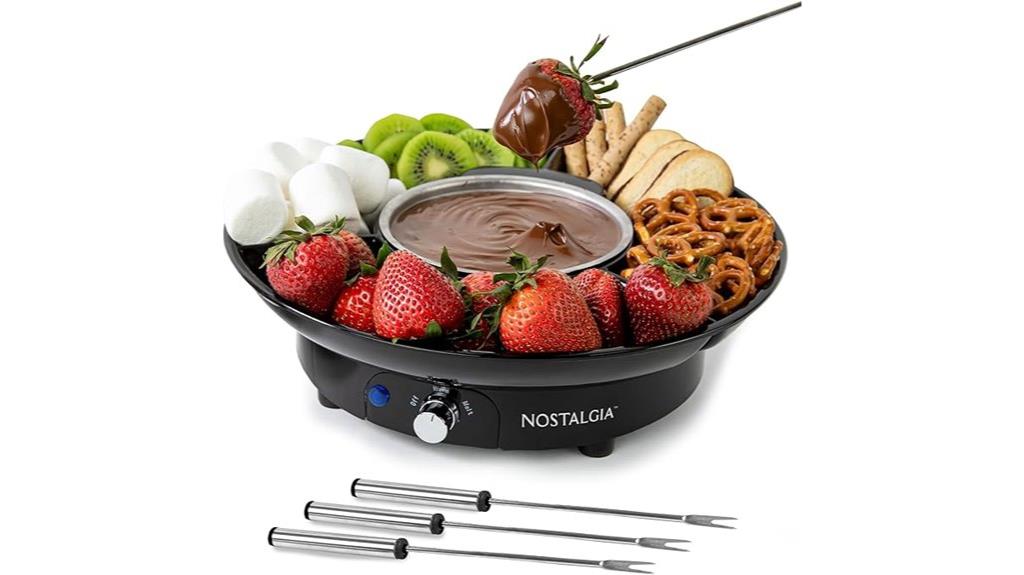 electric fondue pot set