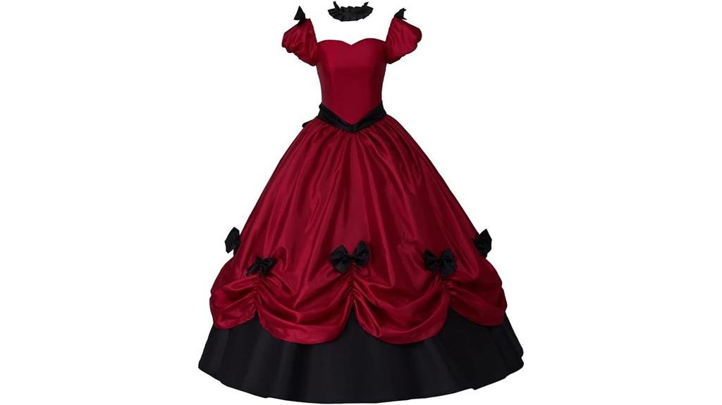 elegant gothic victorian ballgown