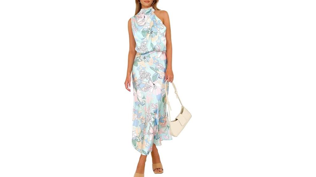 elegant summer satin dress