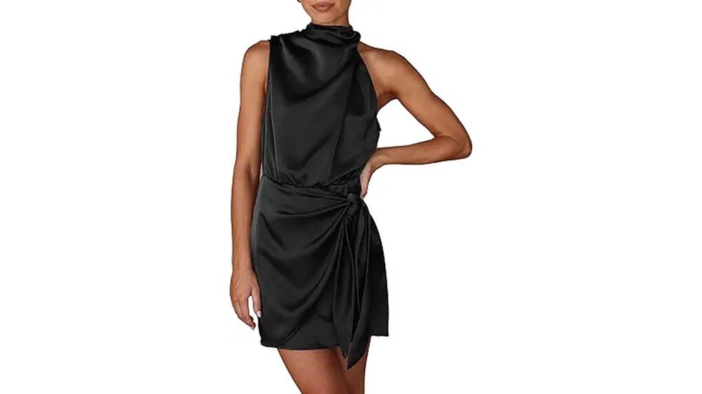 elegant summer satin dress