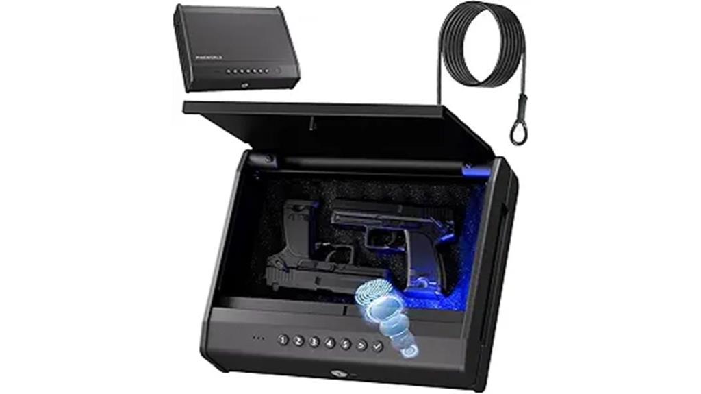 fingerprint and keypad safe