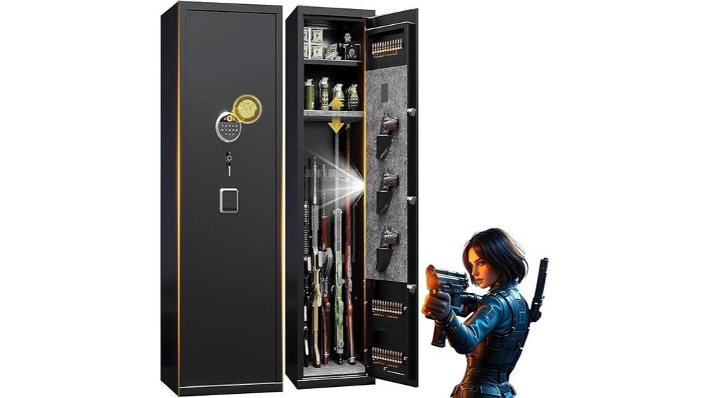 fingerprint rifle and pistol safe