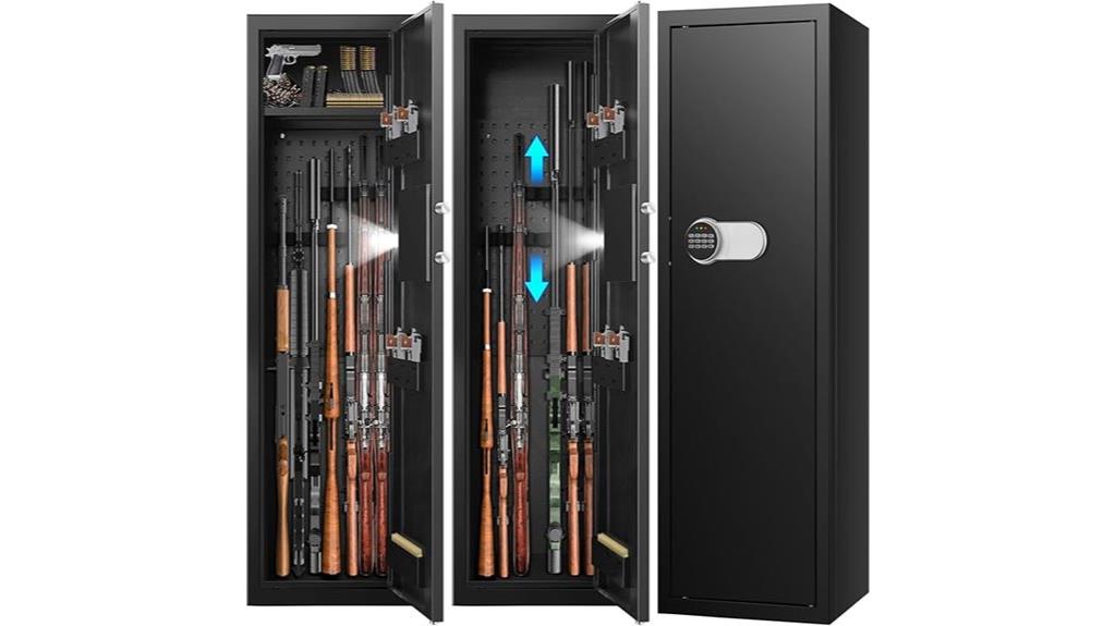 fireproof pistol safe with rack