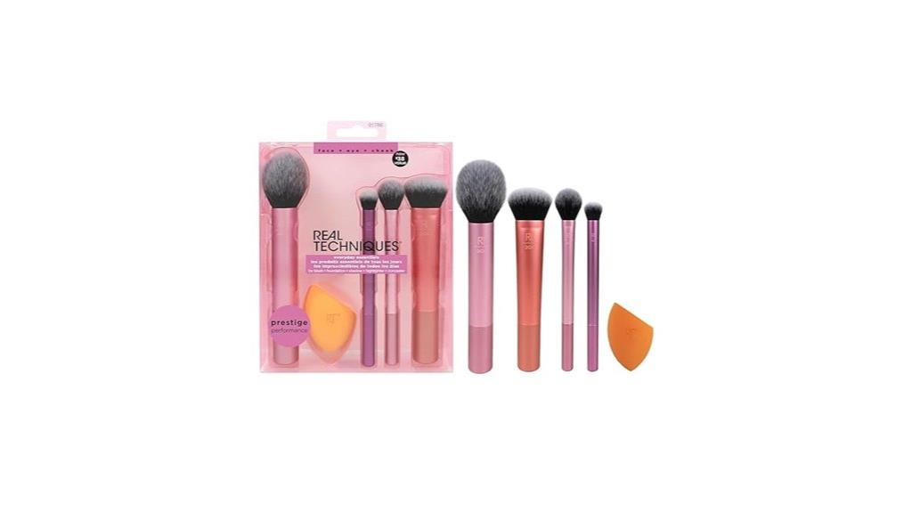 five piece makeup brush set