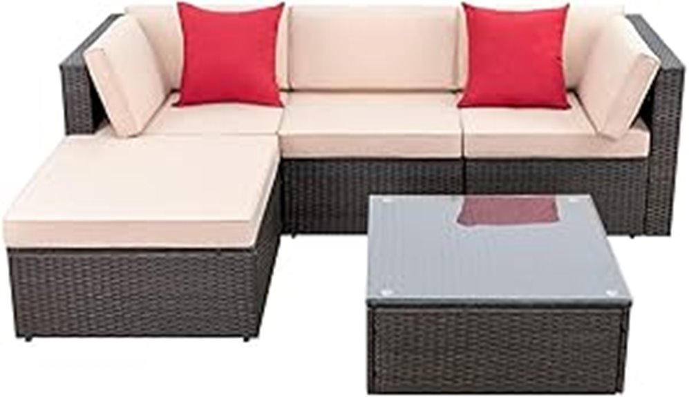five piece patio furniture