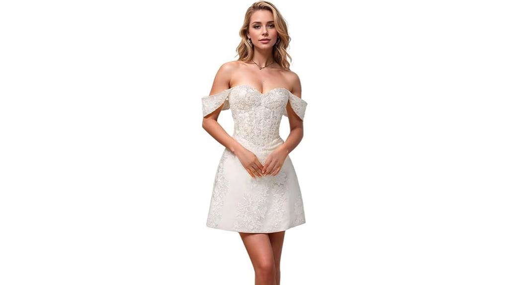 floral lace bridal dress
