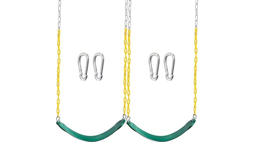 green swing seat set