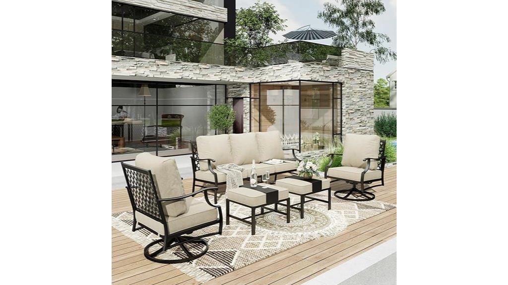 heras 5 piece patio set