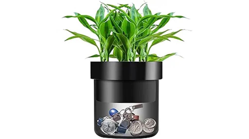 hidden lockable flower pot