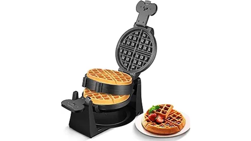 high powered double waffle maker