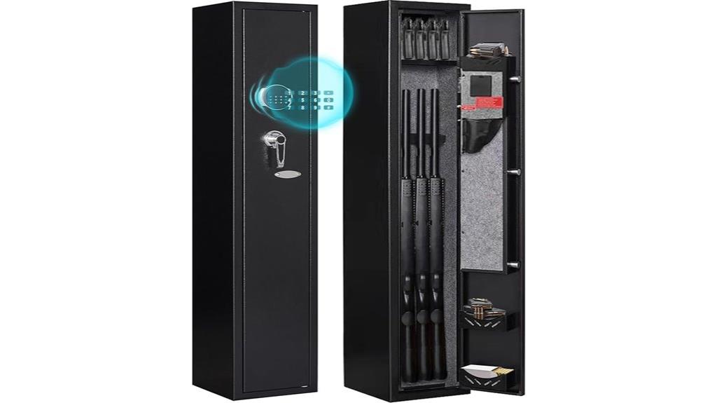 home gun safe with shelf