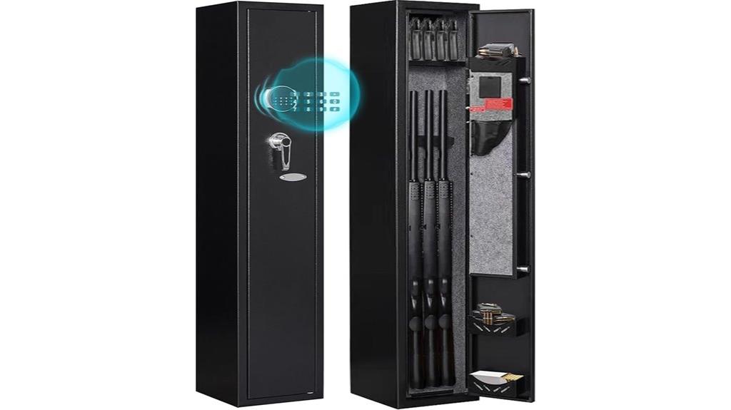 home gun safe with shelf