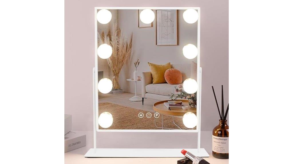 illuminated makeup mirror