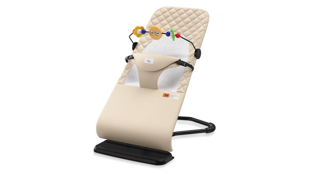 infant sitting and soothing