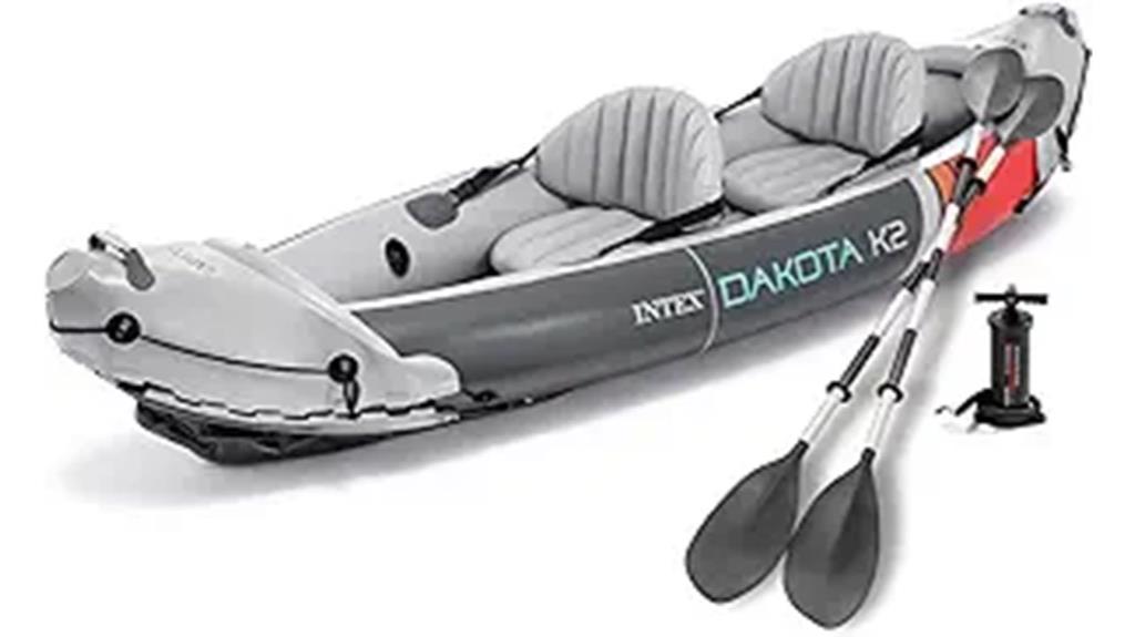 inflatable kayak with accessories