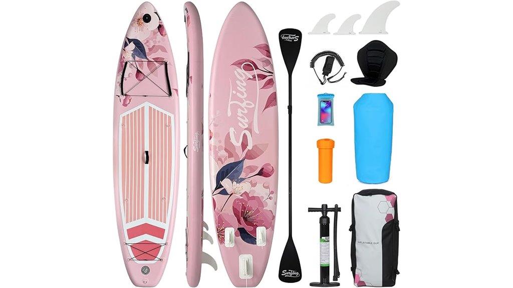 inflatable paddleboard with kayak