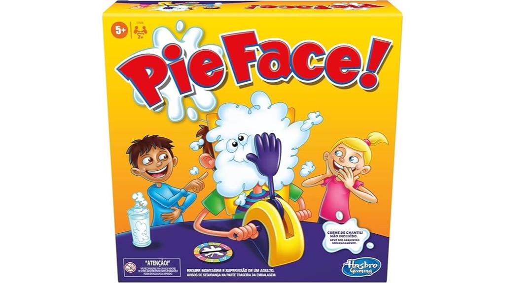 kids pie face game