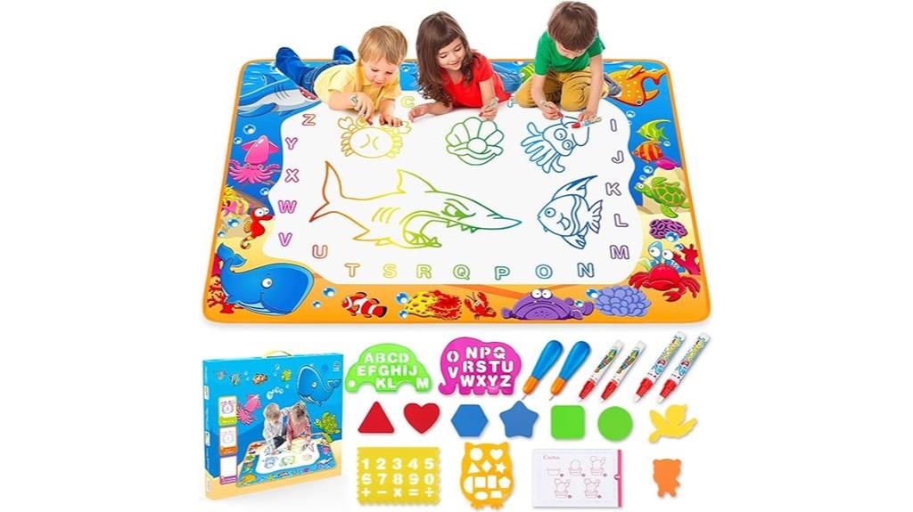 kids water drawing mat