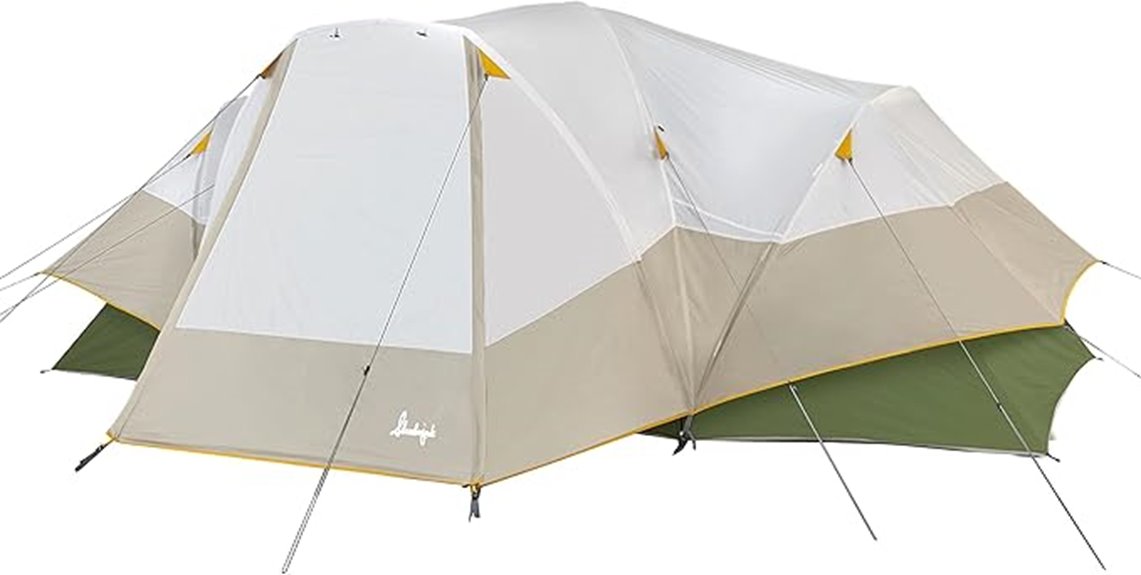 large 8 person camping tent
