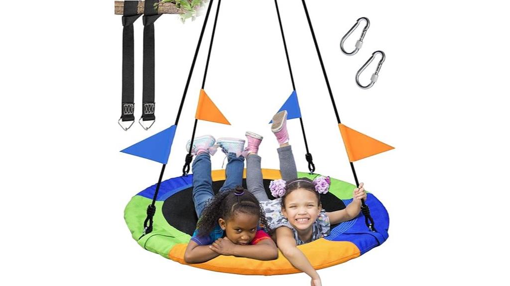 large capacity saucer swing