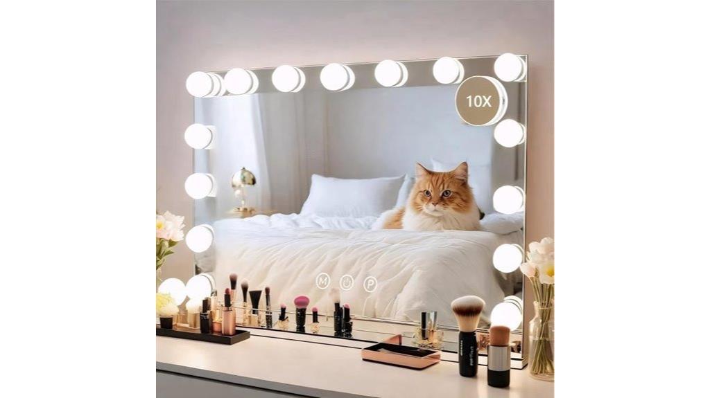 lighted dimmable usb vanity