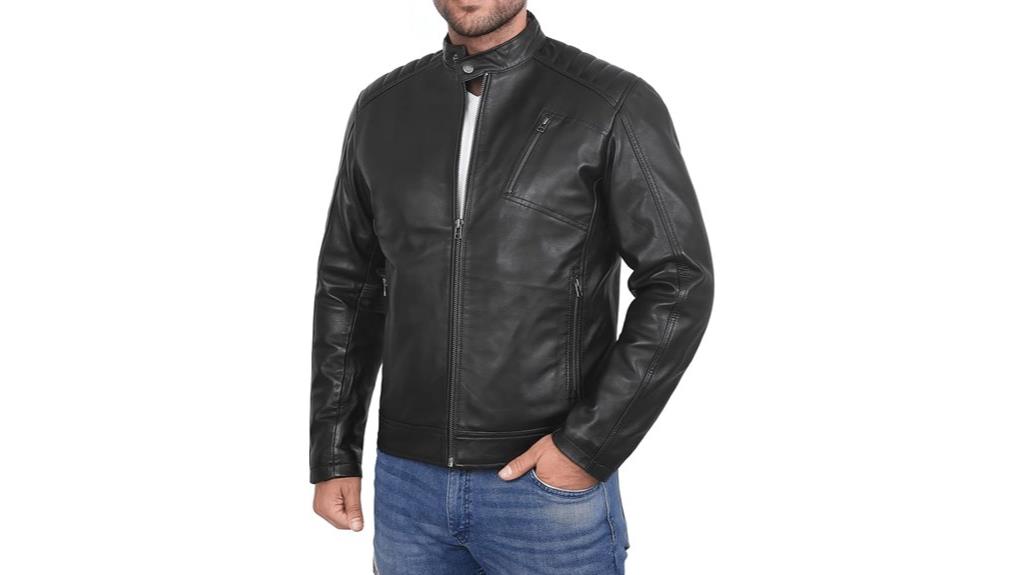 luxury lambskin motorcycle jacket